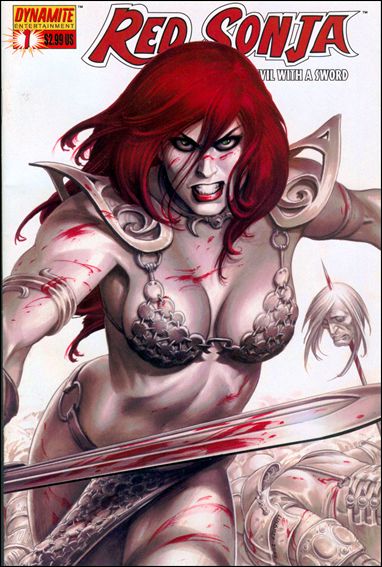 Red Sonja (2005) issue 1 Joseph Michael Linsner Cover