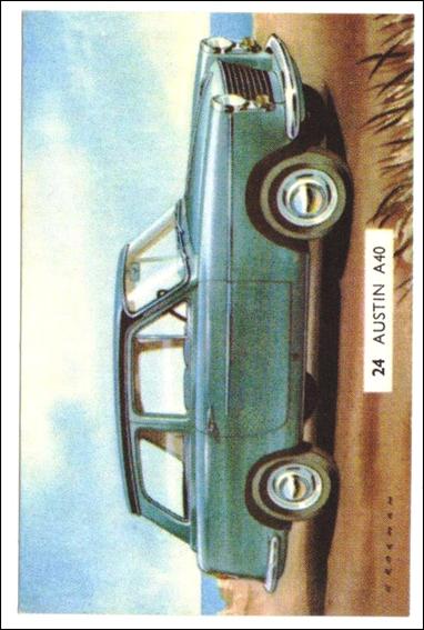 Cavalcade of Cars (Base Set) card 24 Austin A 40