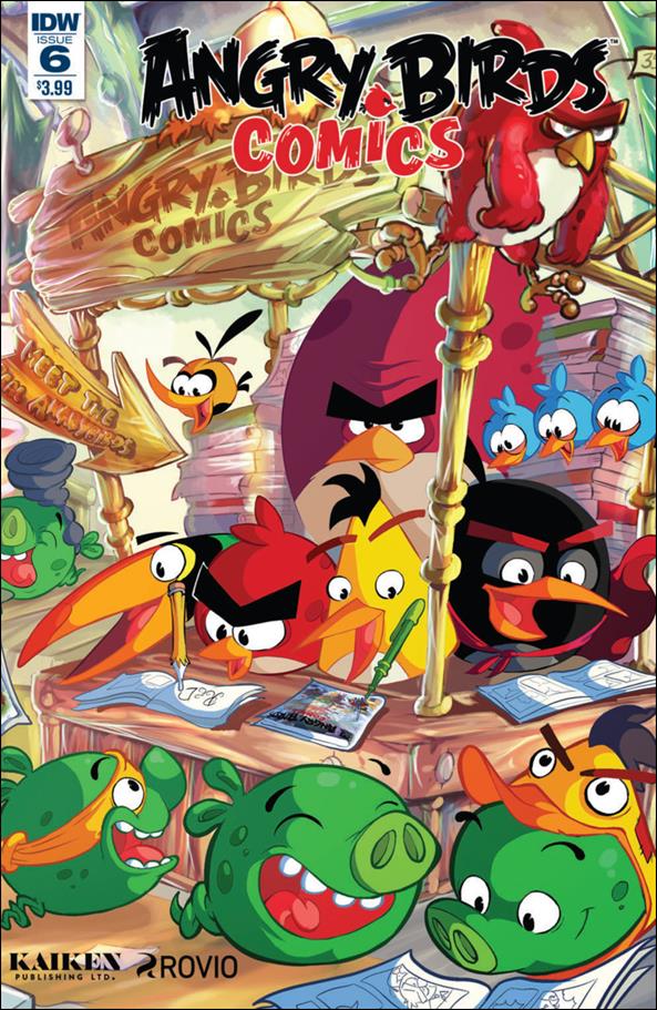 Angry Birds Comics (2016) issue 6 Ciro Cangialosi Wraparound Cover