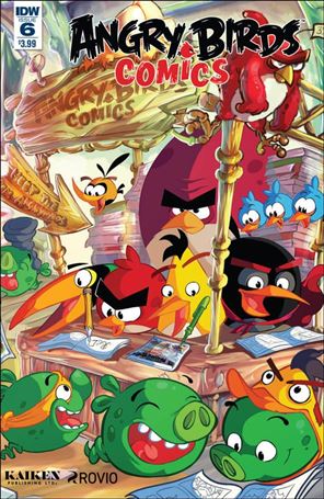 Angry Birds Comics (2016) issue 6 Ciro Cangialosi Wraparound Cover
