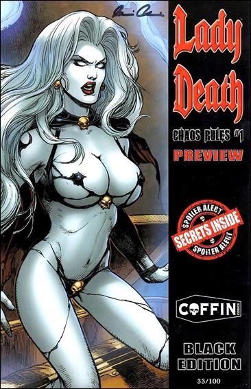 Lady Death: Chaos Rules (2015) issue Preview-D Black Edition 1/100