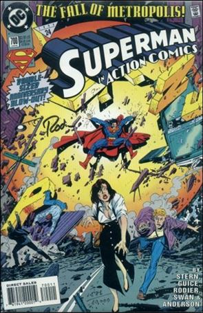 Action Comics (1938) issue 700-C DF Standard Cover (signed by Denis Rodier) 1/10000