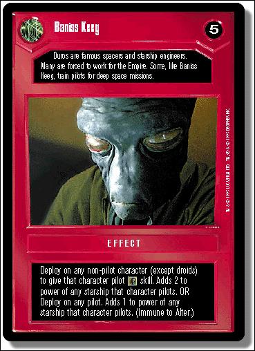 Star Wars: Premiere Limited (Base Set) card 47 Baniss Keeg