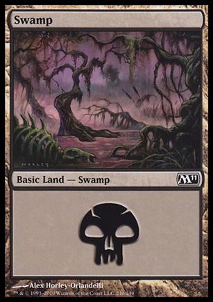 Magic the Gathering: 2011 Core Set (Base Set) card 240 Swamp