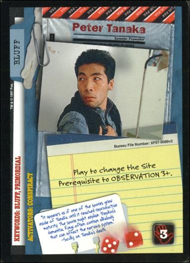 X-Files: The Truth Is Out There (Base Set) card XF97-0089v2 Peter Tanaka