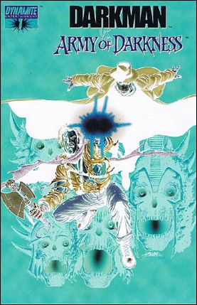 Darkman vs the Army of Darkness issue 1-D George Perez Negative Cover