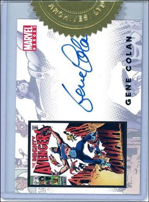 Complete Avengers 1963-Present (Autograph Subset) card nn1 Gene Colon (Sealed in Top Loader)