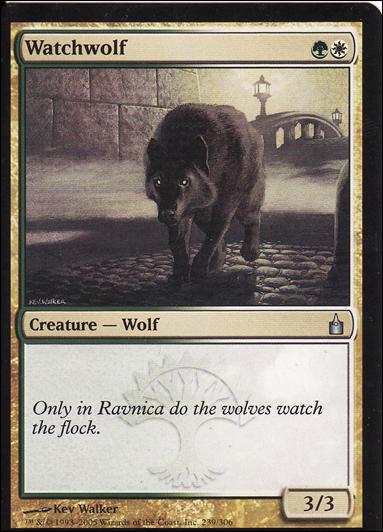 Magic the Gathering: Ravnica (Base Set)  card 239 Watchwolf