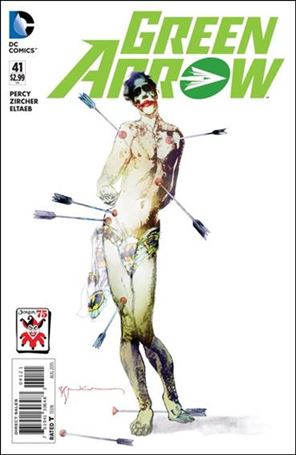 Green Arrow (2011) issue 41-B Bill Sienkiewicz Joker Cover