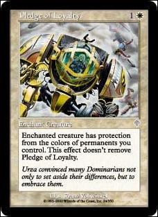 Magic the Gathering: Invasion (Base Set) card 24 Pledge Of Loyalty