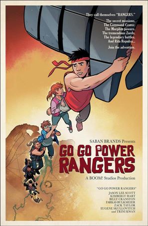Saban's Go Go Power Rangers issue 12-D Natacha Bustos 1:25 Movie Poster Cover