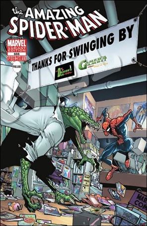 Amazing Spider-Man (1963) issue 666-SN Dragon's Den / Gamer's Gambit Store Cover