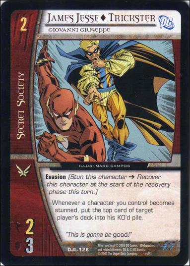 Justice League of America: VS System (Base Set)   card DJL-126 James Jesse - Trickster