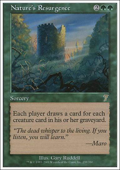 Magic the Gathering: 7th Edition (Base Set) card 259 Nature's Resurgence