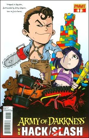 Army of Darkness vs. Hack/Slash issue 1-F Ken Haeser "Cute" Subscription Cover