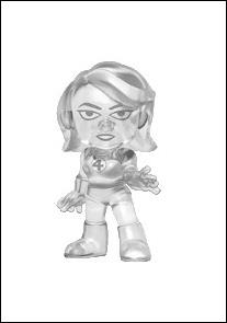 Fantastic Four Mystery Minis figure 4 Invisible Woman  1:6