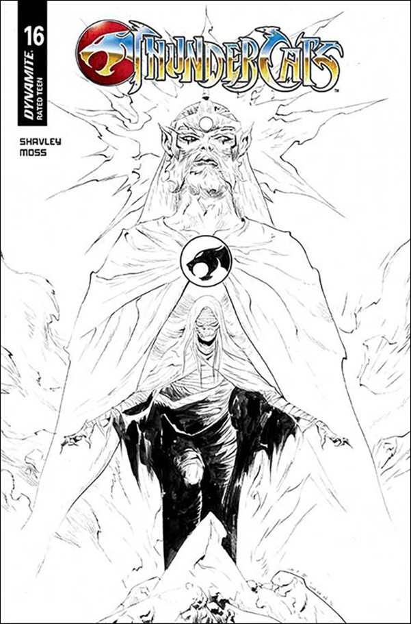 Thundercats (2024) issue 16-W Jae Lee B&W Cardstock Cover