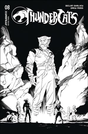 Thundercats (2024) issue 8-J Declan Shalvey B&W 1:10 Cardstock Cover
