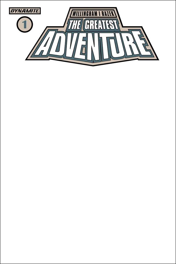 Greatest Adventure issue 1-D Blank Authentix Cover