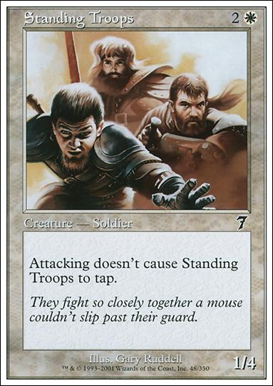 Magic the Gathering: 7th Edition (Base Set) card 48 Standing Troops