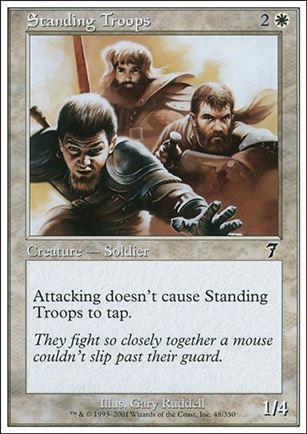 Magic the Gathering: 7th Edition (Base Set) card 48 Standing Troops