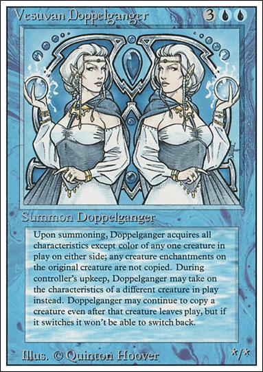 Magic the Gathering: Revised (Base Set) card 88 Vesuvan Doppelganger