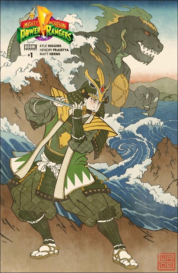 Mighty Morphin Power Rangers issue 1-SC Scott Wade Dimension X Green Ranger Cover 1/300