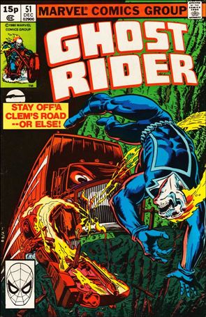 Ghost Rider (1973) issue 51-B UK Price Cover