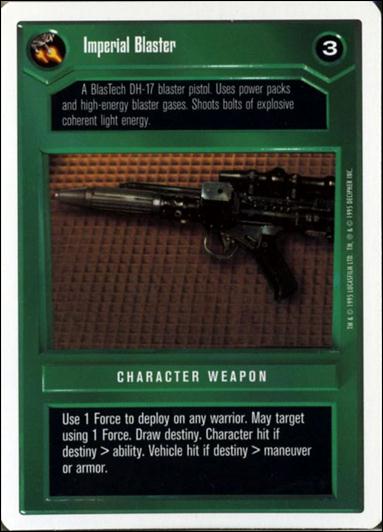 Star Wars: Premiere Unlimited (Base Set) card 157 Imperial Blaster