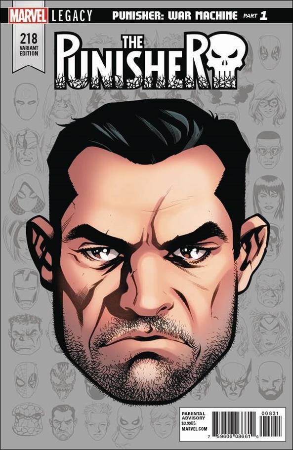 Punisher (1987) issue 218-D Mike McKone 1:10 Headshot Cover