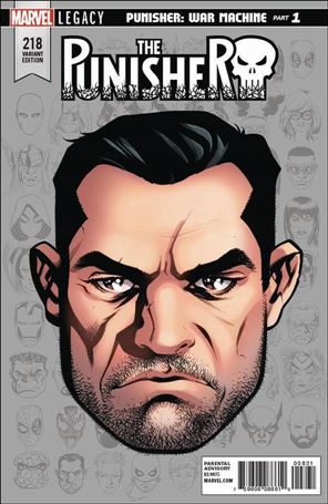 Punisher (1987) issue 218-D Mike McKone 1:10 Headshot Cover
