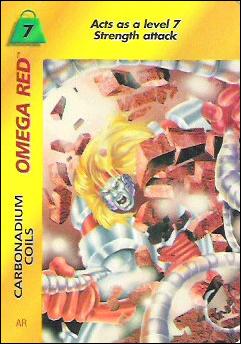 Marvel OverPower (Base Set) card nn155 Omega Red: Carbonadium Coils