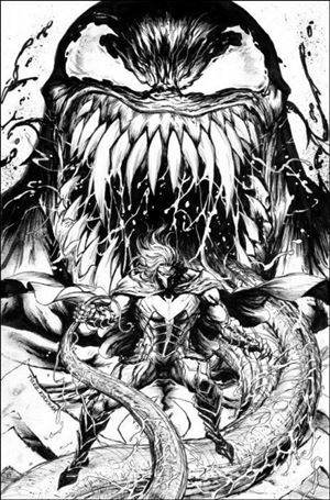 Venom (2018) issue 26-JI Tyler Kirkham Unknown Comics B&W Cover