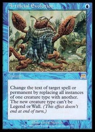 Magic the Gathering: Onslaught (Base Set) card 67 Artificial Evolution