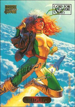 1994 Marvel Masterpieces (Gold-Foil Signature Parallel Base Set) card 101 Rogue