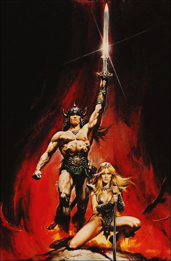 Conan the Barbarian (2023) issue 1-I Renato Casaro Movie & Novel Foil Cover