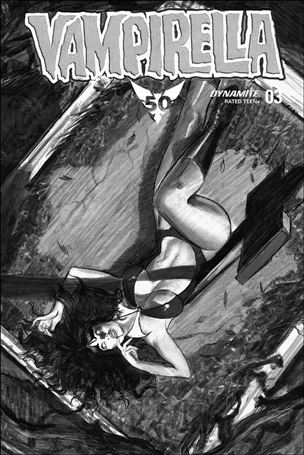 Vampirella (2019) issue 3-J Fay Dalton 1:20 Black & White Cover