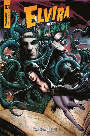 Elvira Meets H.P. Lovecraft issue 3-B Kewber Baal Cover