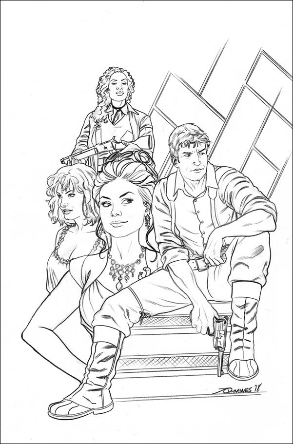 Firefly issue 1-F Joe Quinones 1:25 Black & White Virgin Cover