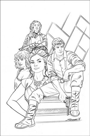Firefly issue 1-F Joe Quinones 1:25 Black & White Virgin Cover