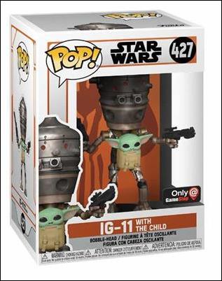 POP! Star Wars figure 427 IG-11 with the Child (Gamestop T-Shirt Bundle)