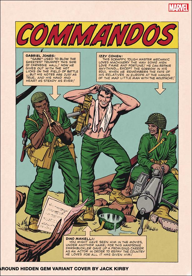 Capwolf & the Howling Commandos issue 1-D Jack Kirby 1:50 Wraparound Hidden Gem Cover