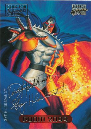 1994 Marvel Masterpieces (Gold-Foil Signature Parallel Base Set) card 33 Doom 2099