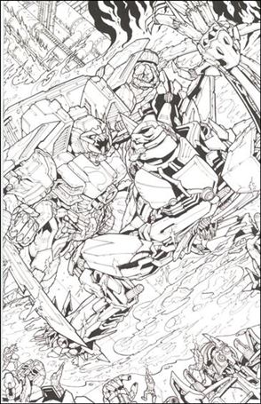 Transformers: Alliance issue 2-C Alex Milne Virgin Sketch Cover