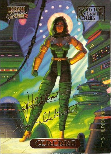 1994 Marvel Masterpieces (Gold-Foil Signature Parallel Base Set) card 22 Cerebra