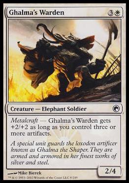 Magic the Gathering: Scars of Mirrodin (Base Set) card 8 Ghalma's Warden
