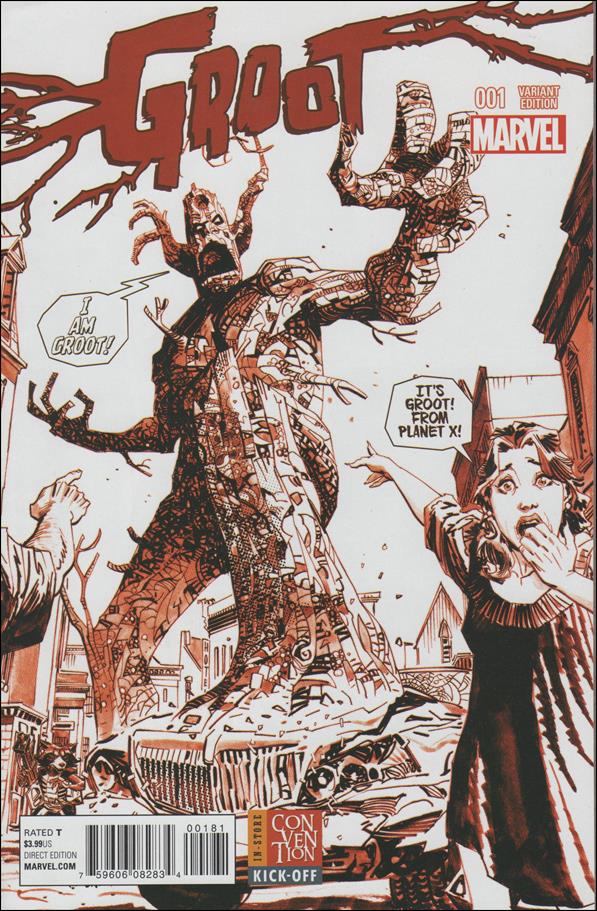 Groot issue 1-K Dan Panosian In-Store Convention Sketch Cover