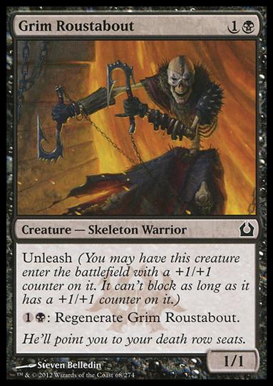 Magic the Gathering: Return to Ravnica (Base Set) card 68 Grim Roustabout