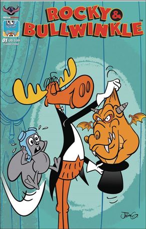 Rocky and Bullwinkle Show issue 1-C Jacob Greenawalt Cover