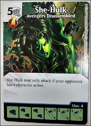 Marvel Dice Masters Uncanny X-Men  card '3' She Hulk: Avengers Disassembled 